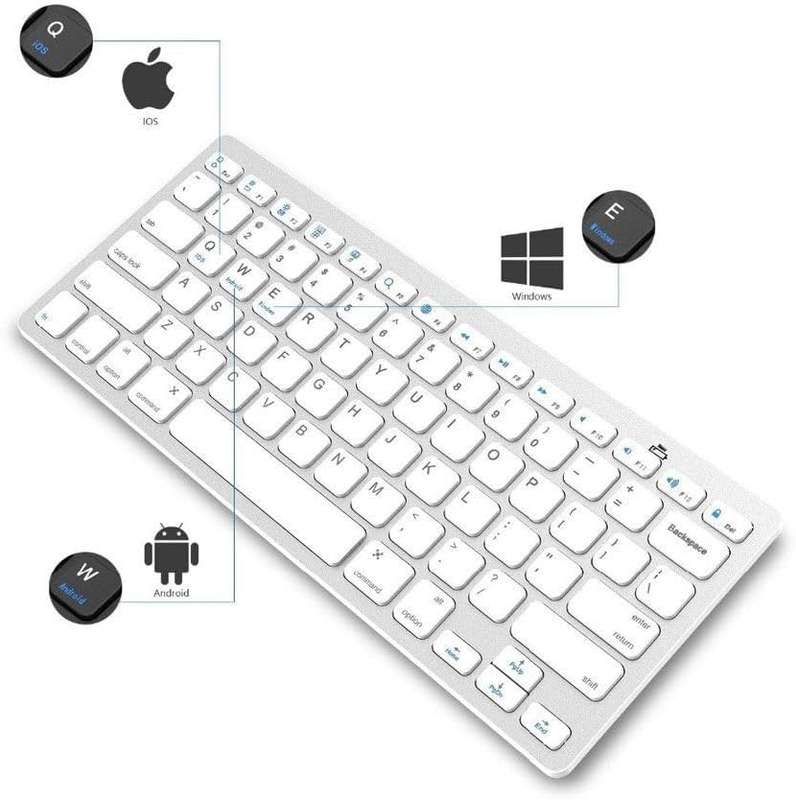 Ultra - Slim Wireless Keyboard Bluetooth 3.0 for Android/ Apple IPad/IPhone/MacBook/Pc