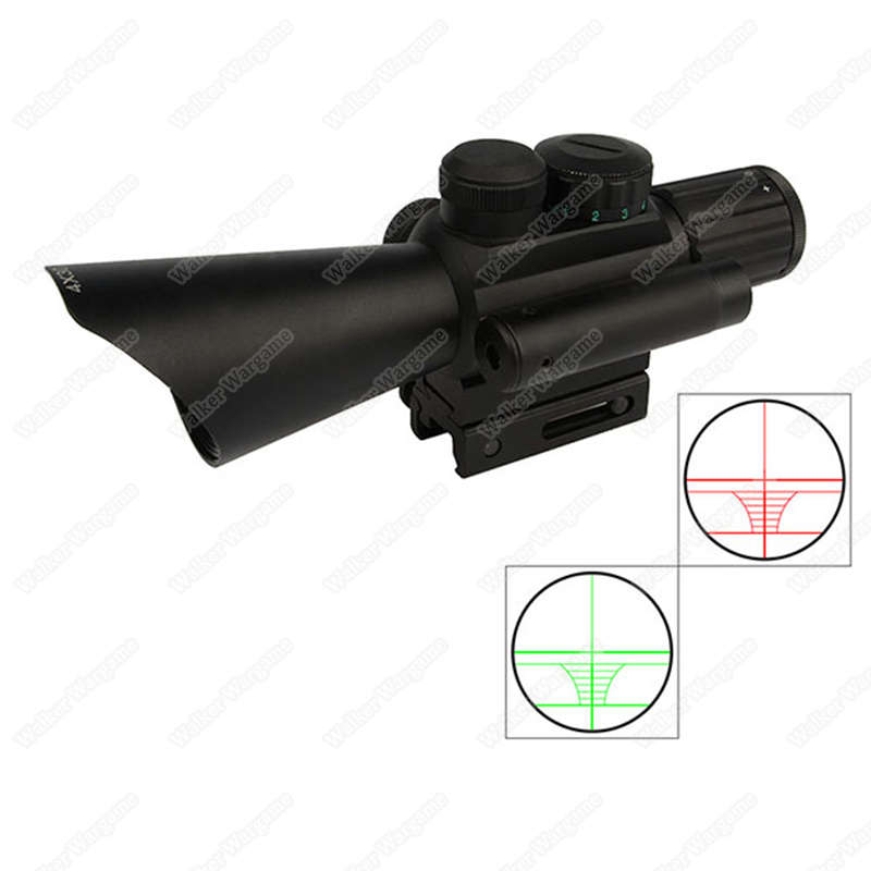 M7 4X30EG Illuminated Rifle Scope With Red Laser 819