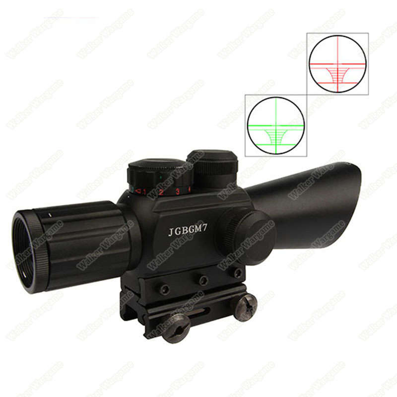 M7 4X30EG Illuminated Rifle Scope With Red Laser 819