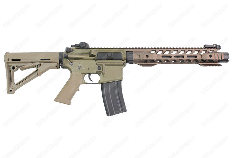 Double Bell 076 M4 w/ 12" Skeletonized Handguard Airsoft AEG Rifle Black