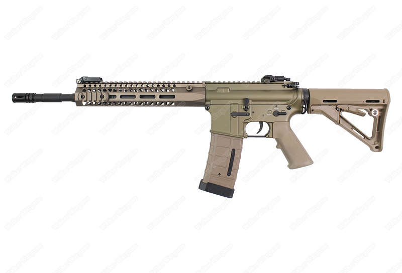 Double Bell 081S TTI TR-1 Engraved Metal Electric Airsoft Gun Tan