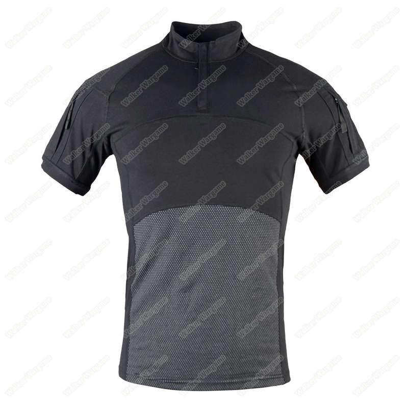 Tactical Short Sleeve Combat Shirt - SWAT Black Size M