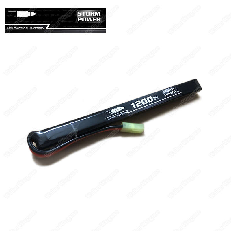 Deans Connect StormPower 11.1V 1200mah 25C Long Lipo Battery
