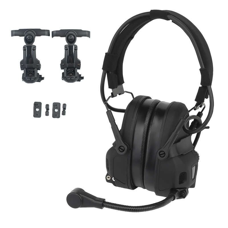 WST GEN 6 tactical headsetSound pickup and noise reduction with Multi Mount Black