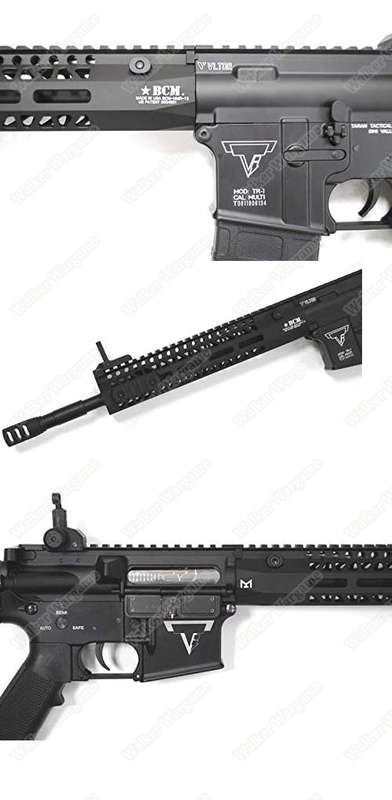 Double Bell 081S TTI TR-1 Engraved Metal Electric Airsoft Gun Tan