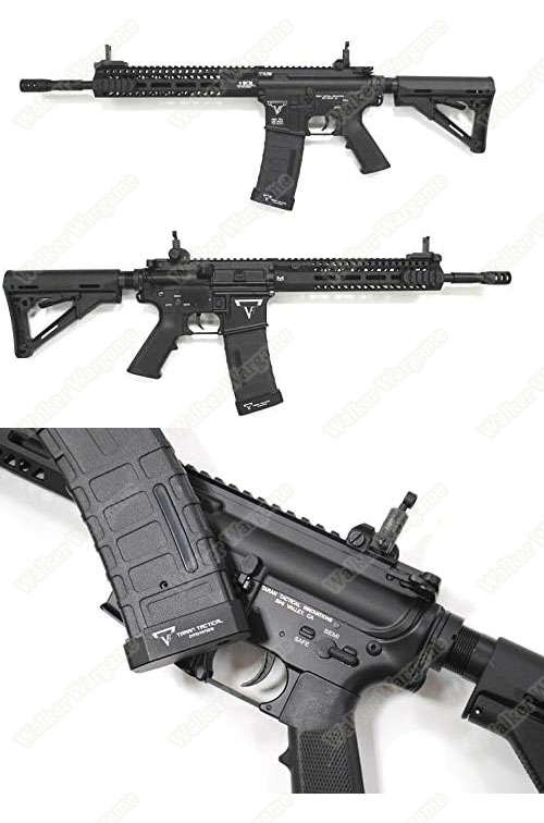 Double Bell 081S TTI TR-1 Engraved Metal Electric Airsoft Gun Tan