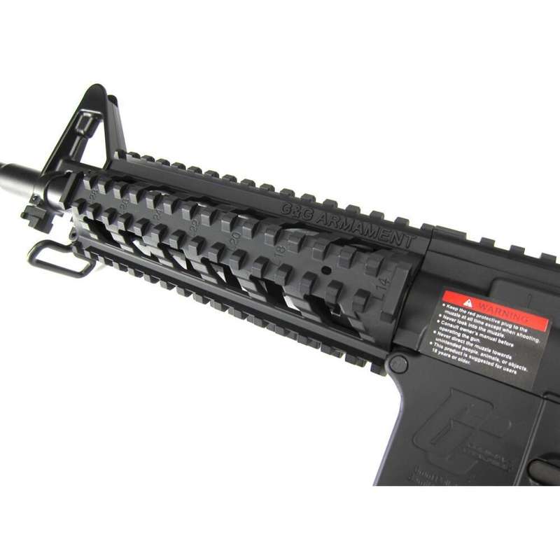 G&G GC16 Full Metal Combat Machine Raider-L Airsoft Rifle - Black