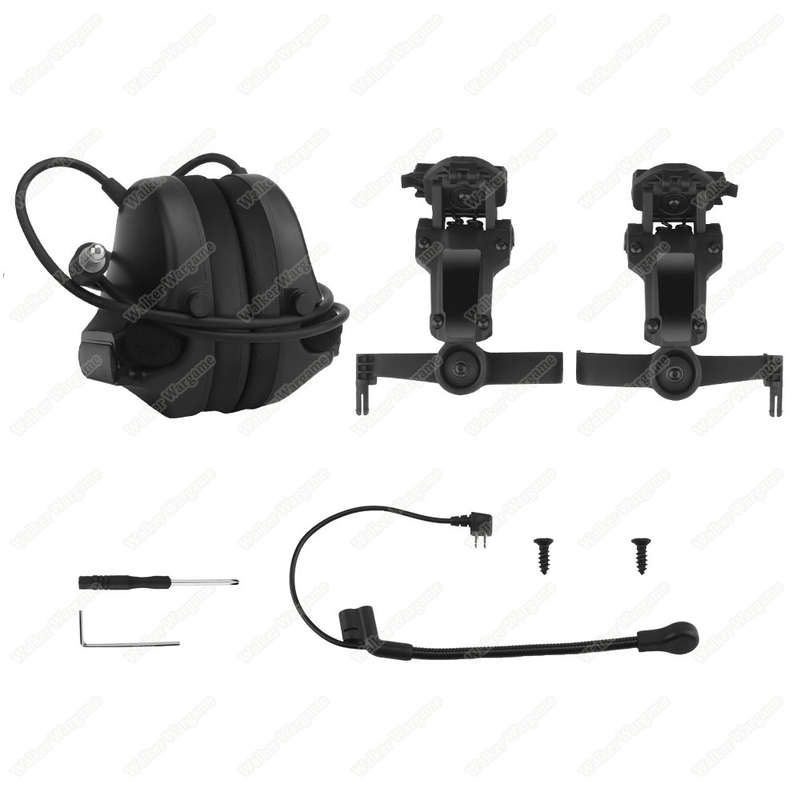 WST C5 Helmet Side Folding Head Set Communication Headsets Tan