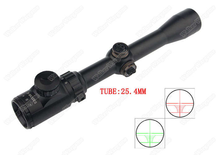 3-9x32 Red/Green Illuminated Rifle Scope