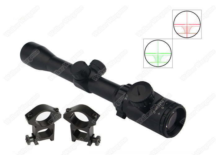 3-9x32 Red/Green Illuminated Rifle Scope