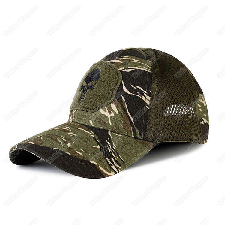 Operator Cap Velcro Flag Blood Patch - Vietnam War Tiger Stripe Woodland Camo