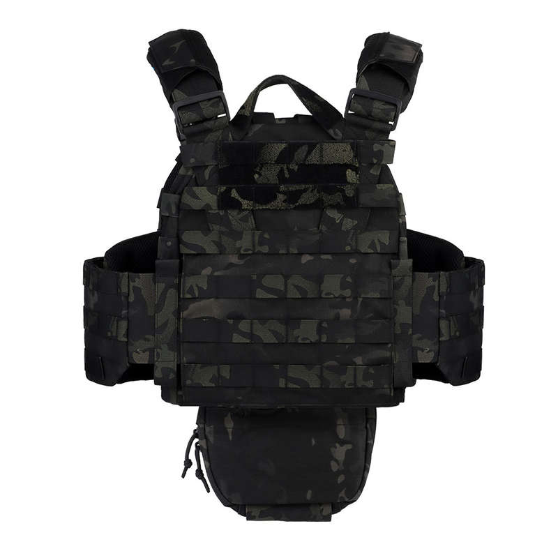 WST ARC Tactical Molle Vest With Belly Pouch -Multicam Black