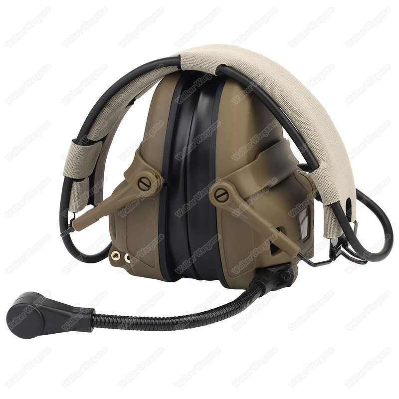 WST GEN 6 tactical headsetSound pickup and noise reduction with Multi Mount Tan