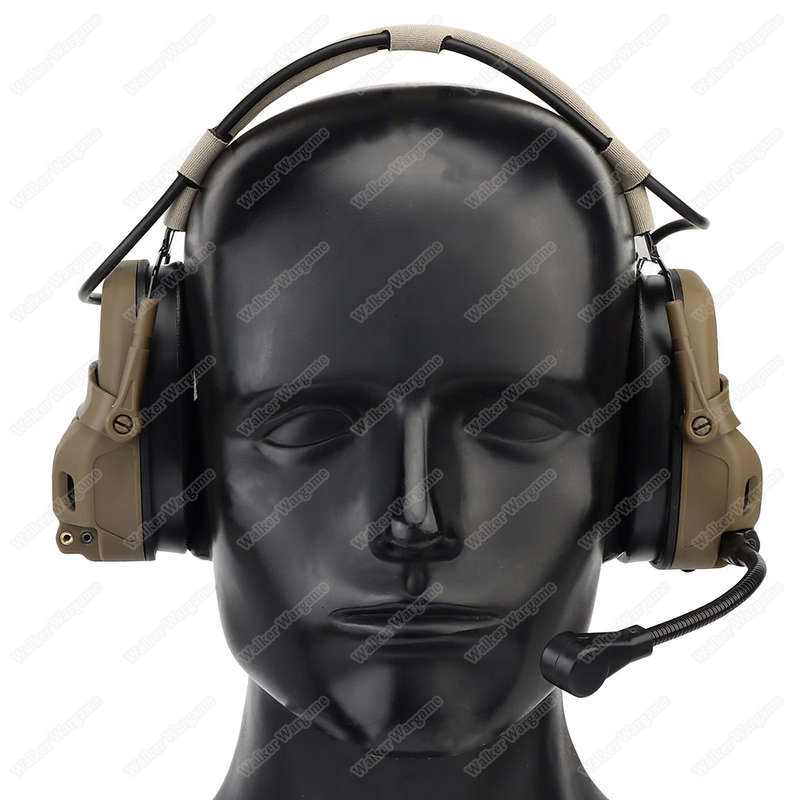 WST GEN 6 tactical headsetSound pickup and noise reduction with Multi Mount Tan