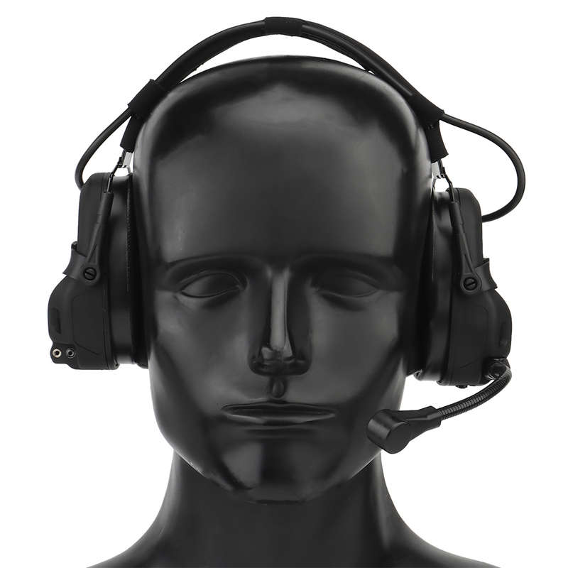 WST GEN 6 tactical headsetSound pickup and noise reduction with Multi Mount Black