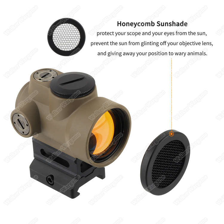 Focuhunter 2MOA 1X30 MRO Red Dot Sight with Picatinny Mount 0174