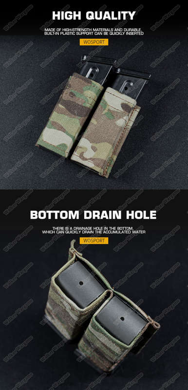 WST FAST 9MM Double Mag Pouch Molle Pouch Multicam