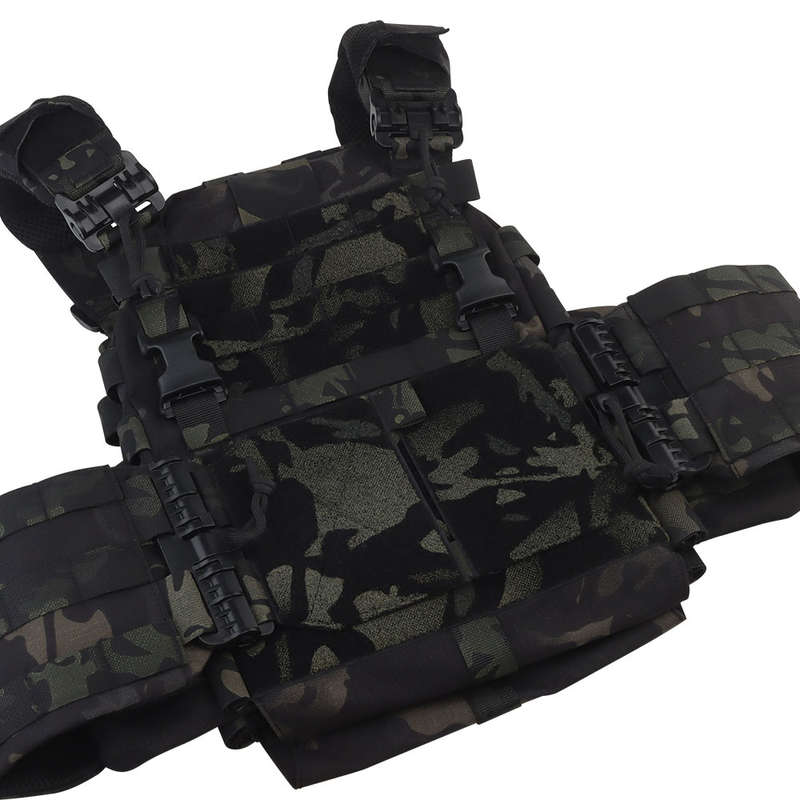 WST ARC Tactical Molle Vest With Belly Pouch -Multicam Black