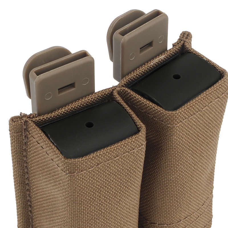 WST FAST 9MM Double Mag Pouch Molle Pouch Tan