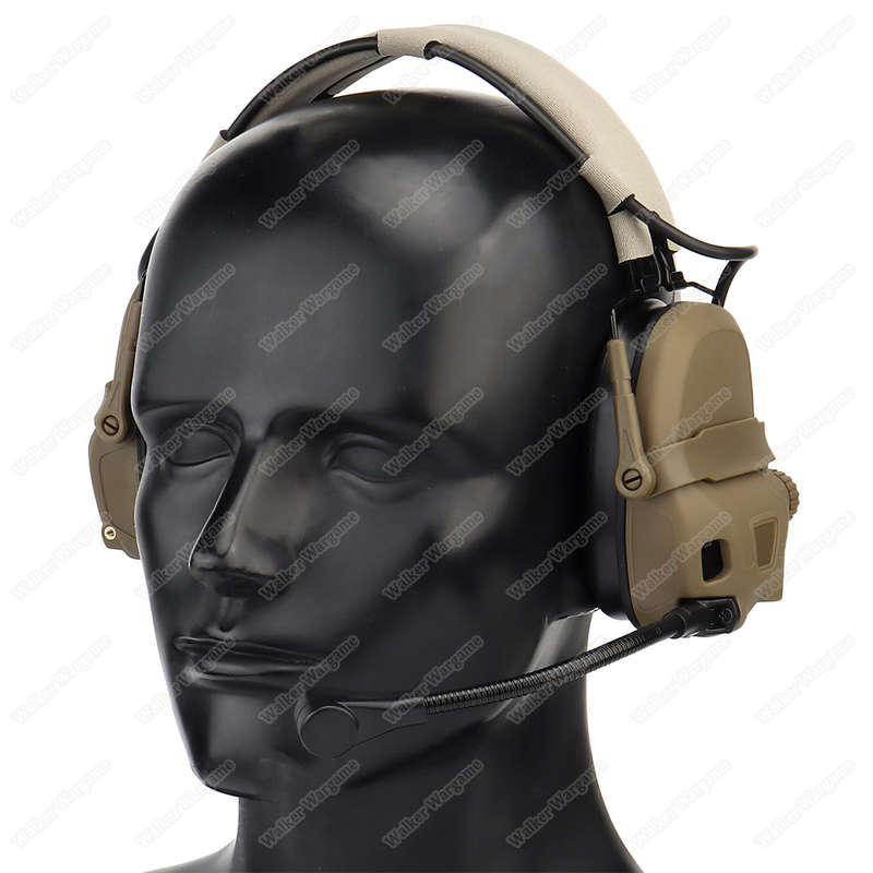 WST GEN 6 tactical headsetSound pickup and noise reduction with Multi Mount Tan