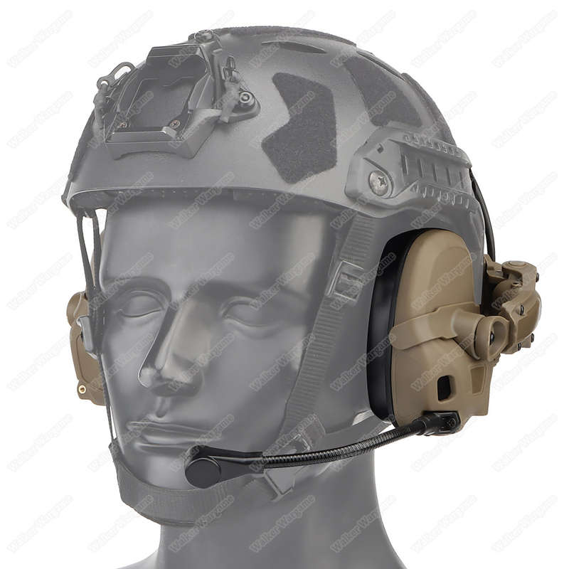 WST GEN 6 tactical headsetSound pickup and noise reduction with Multi Mount Tan