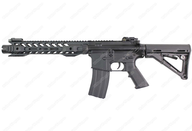 Double Bell 076 M4 w/ 12" Skeletonized Handguard Airsoft AEG Rifle Black