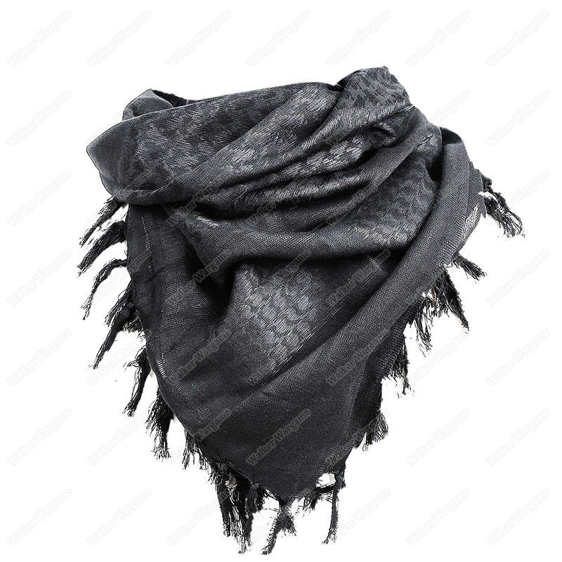 WST Mil Spec 100% Cotton Tactical Shemagh Black/ Grey