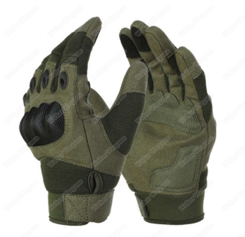 Emerson Assult Tactical Full Finger Hard Knuckle Gloves - OD Green XL