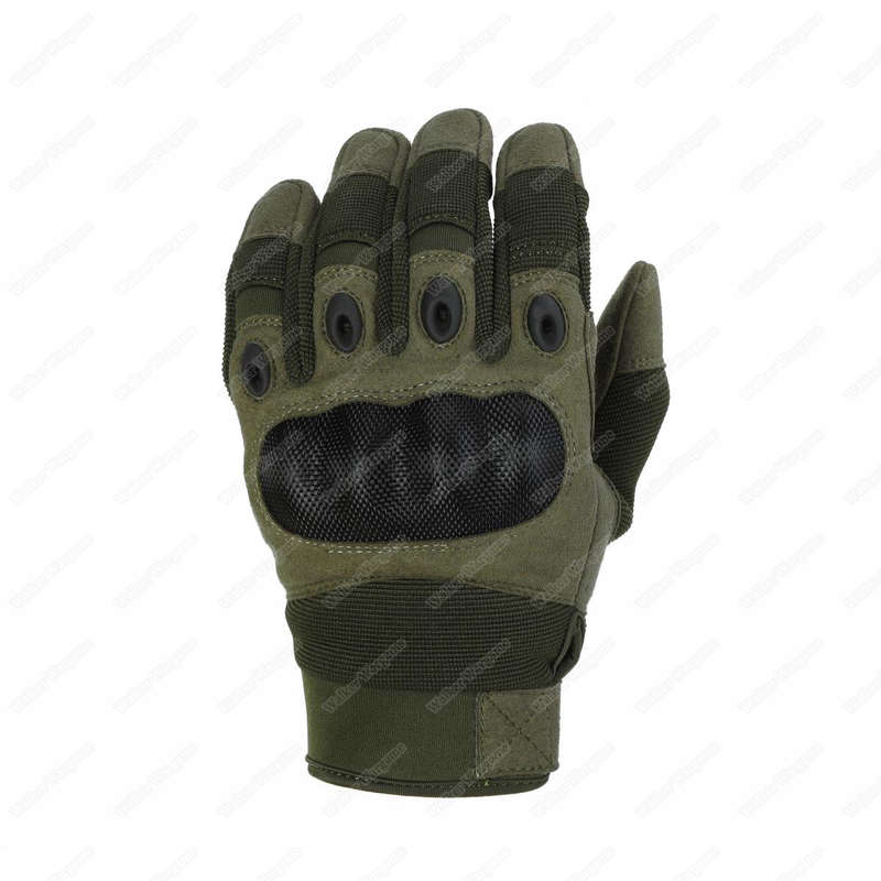 Emerson Assult Tactical Full Finger Hard Knuckle Gloves - OD Green XL