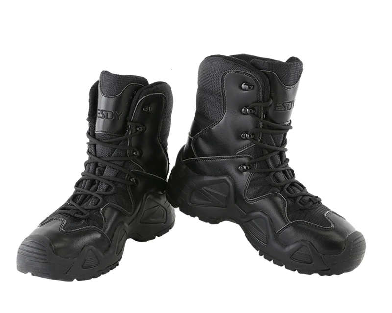 ESDY V2 High Tactical Army Boots - SWAT Black  EU 45 - US11 - UK10