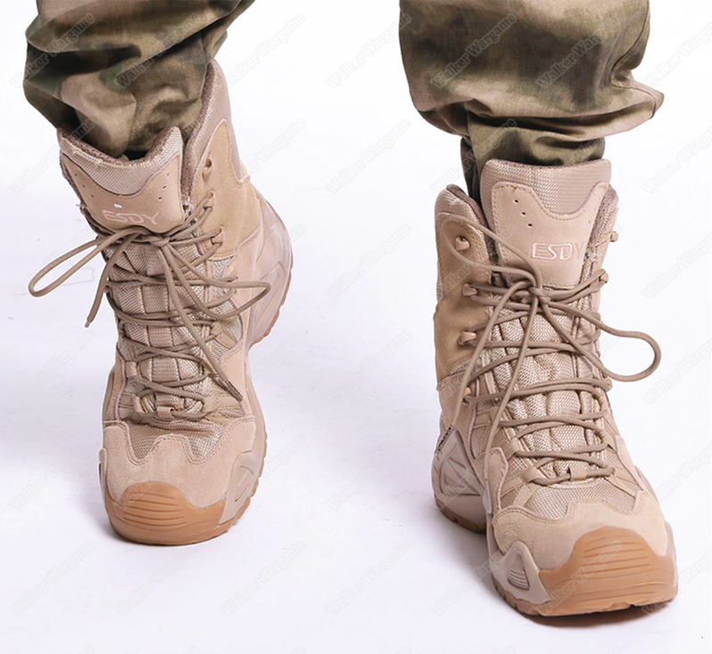 ESDY V2 High Tactical Army Boots -  Desert Tan  EU 41 - US8 - UK7 - 26cm