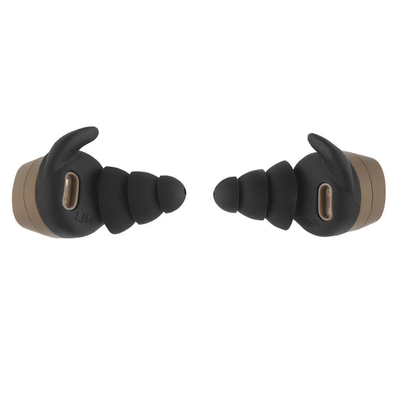 WST HD30 BlueTooth Earphone With Electronic Noise Reduction Earplug Tan