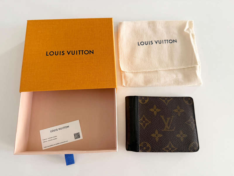 Used - Louis Vuitton Multiple Coated Canvas Cow Leather Wallet for Men