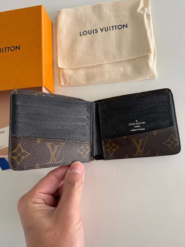 Used - Louis Vuitton Multiple Coated Canvas Cow Leather Wallet for Men