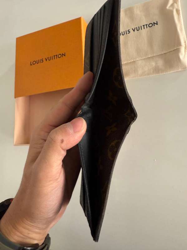 Used - Louis Vuitton Multiple Coated Canvas Cow Leather Wallet for Men