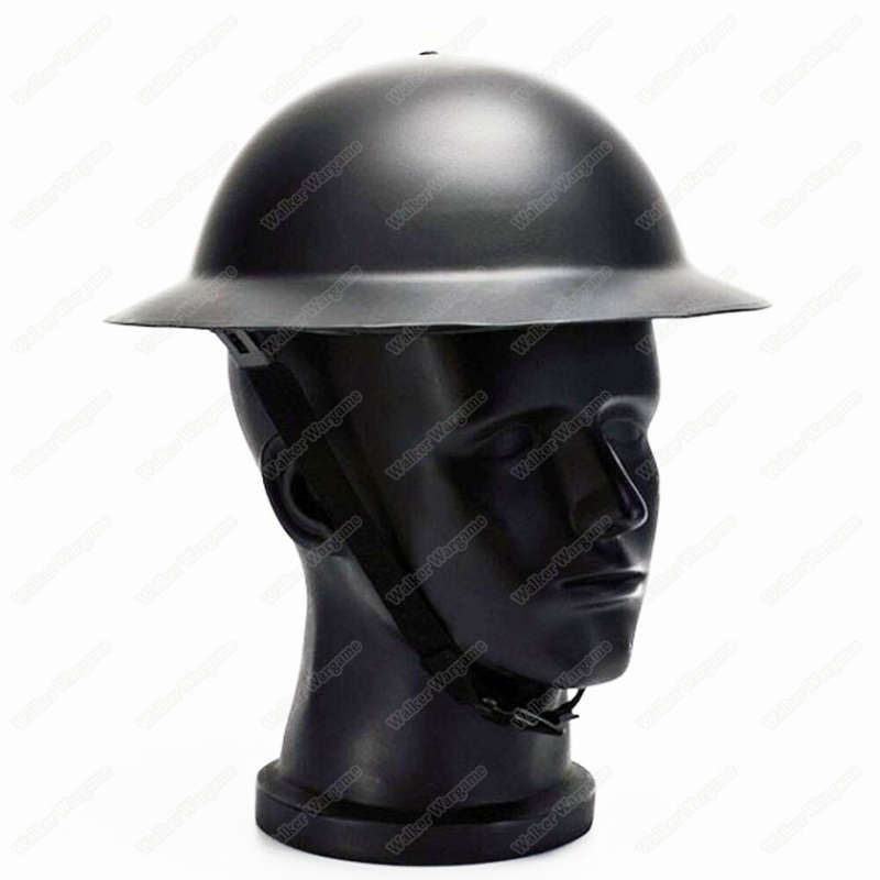 WW2 UK British Army Helmet MK2 Military Steel Helmet Black