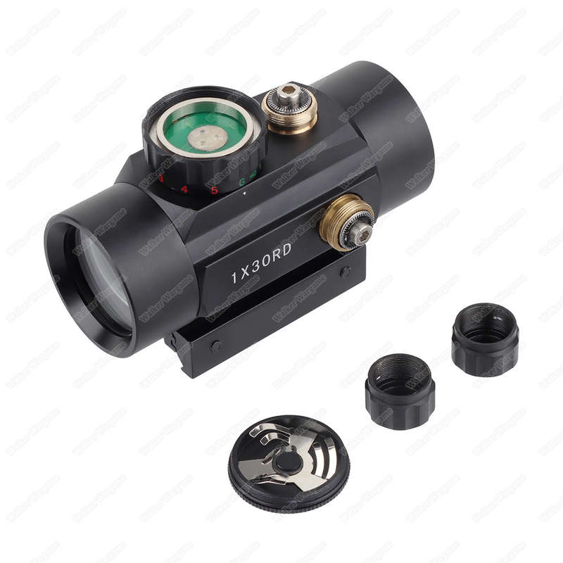 1x30 Illuminated Red Green Dot Sight for 11mm 20mm Dovetail Picatinny Rail 0103