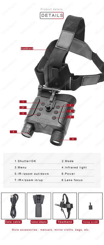 NV8160 Binocular Head Mounted Night Vision