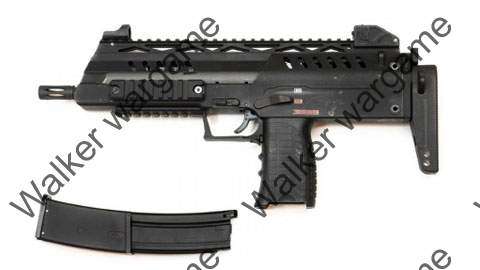 WE SMG8 MP7 Green Gas Blow Back SMG - Black