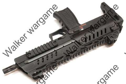 WE SMG8 MP7 Green Gas Blow Back SMG - Black