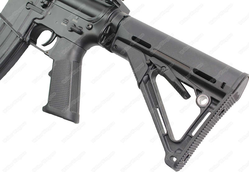 Double Bell 076 M4 w/ 12" Skeletonized Handguard Airsoft AEG Rifle Black