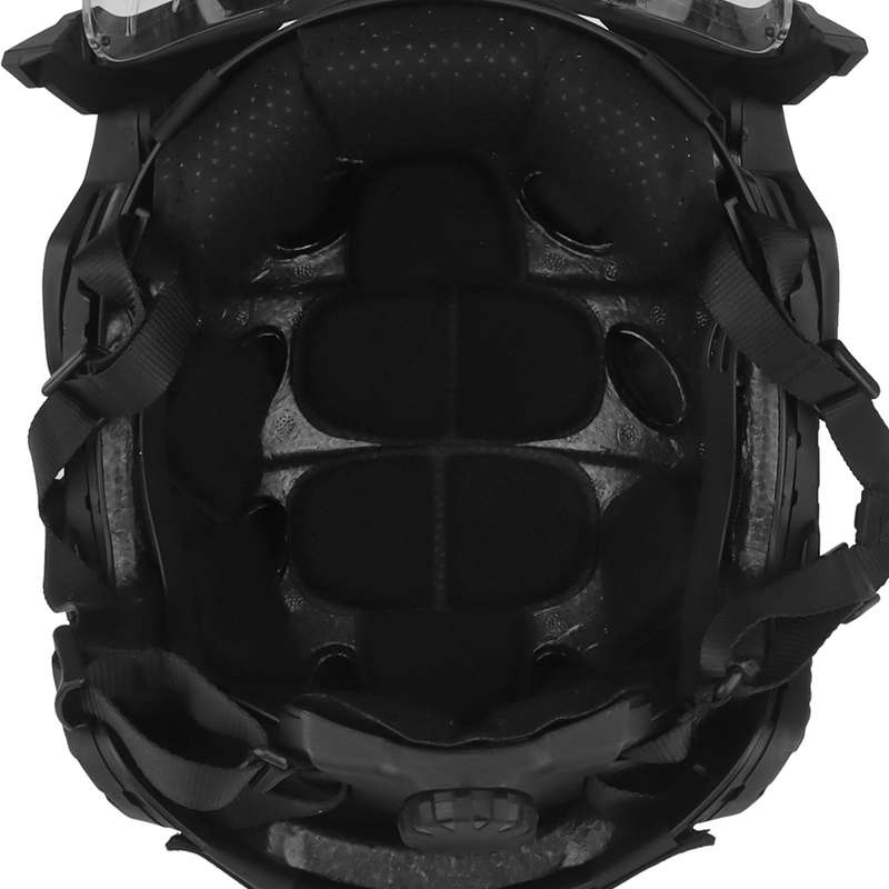 WST FPL FAST Helmet Fully Protected Version Light Weight Mask + Goggle Black
