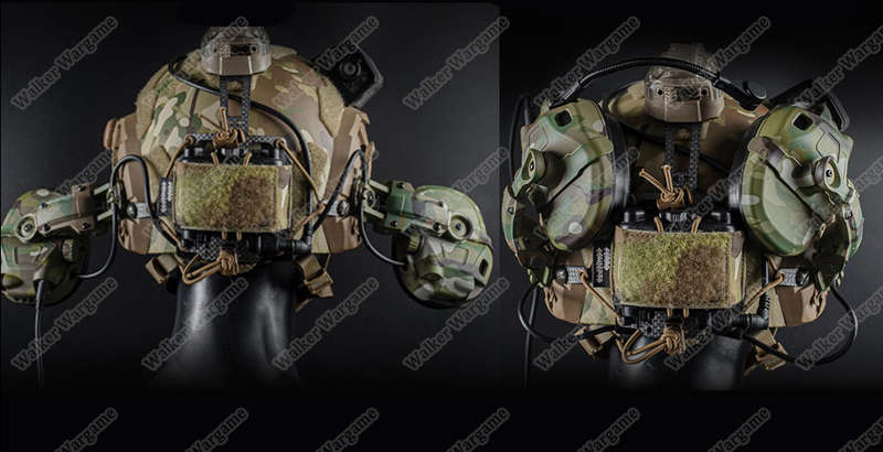 WST GEN 6 tactical headsetSound pickup and noise reduction with Multi Mount Tan
