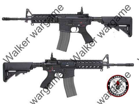 G&G GC16 Full Metal Combat Machine Raider-L Airsoft Rifle - Black