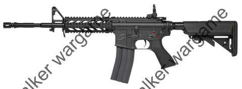 G&G GC16 Full Metal Combat Machine Raider-L Airsoft Rifle - Black