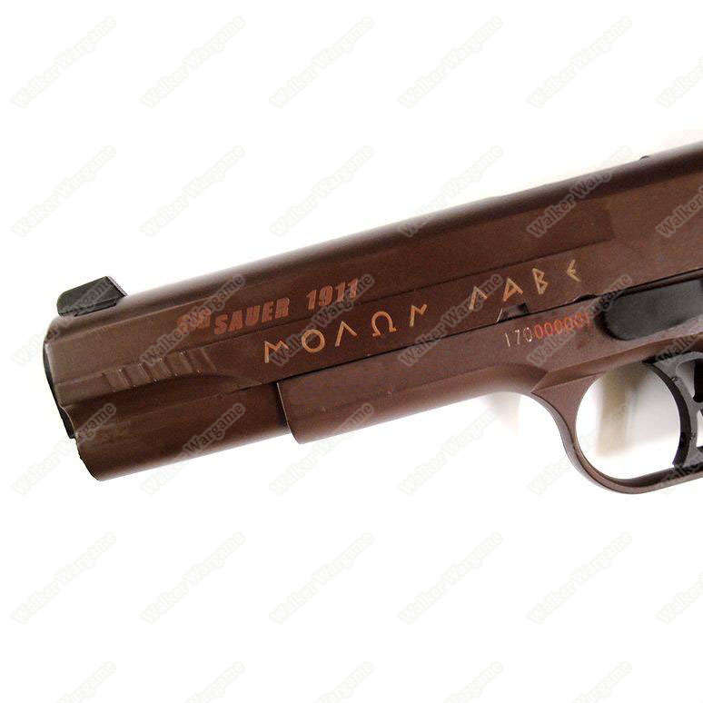 Double Bell 785S 1911 Moaon AAbe spartan Gas Blowback Airsoft Pistol - CRIMSON BROWN