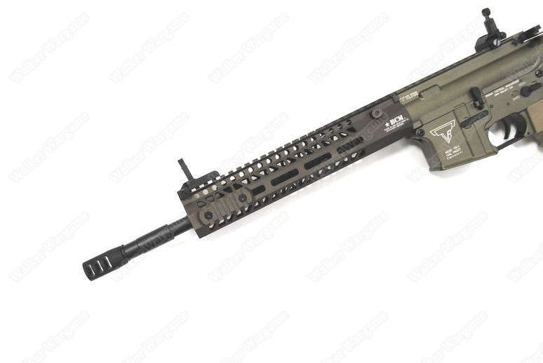 Double Bell 081S TTI TR-1 Engraved Metal Electric Airsoft Gun Tan