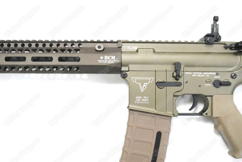 Double Bell 081S TTI TR-1 Engraved Metal Electric Airsoft Gun Tan