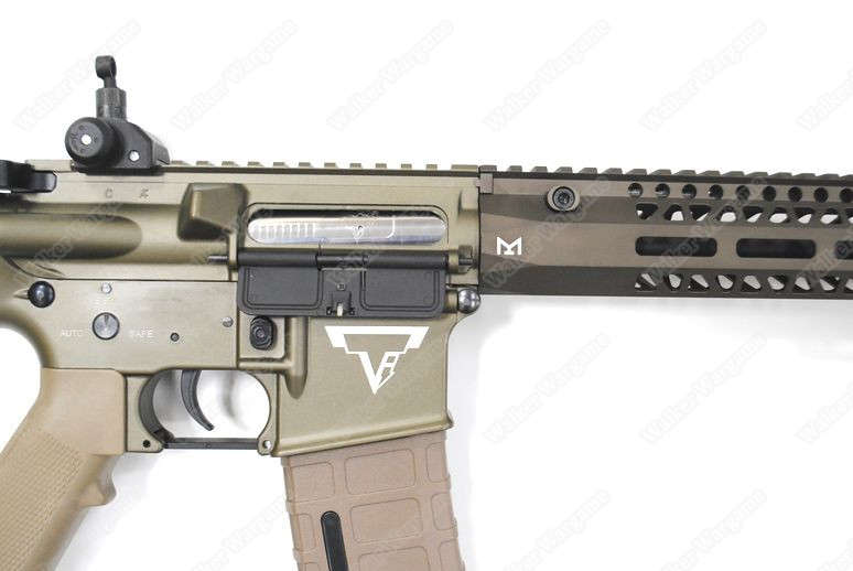 Double Bell 081S TTI TR-1 Engraved Metal Electric Airsoft Gun Tan