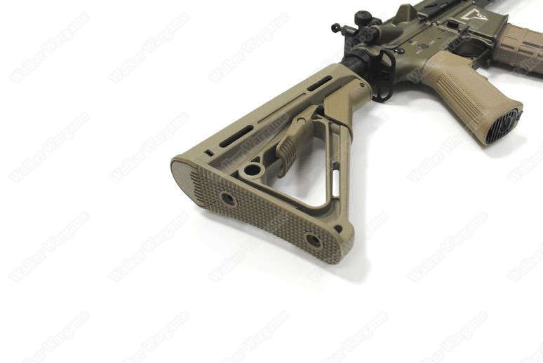 Double Bell 081S TTI TR-1 Engraved Metal Electric Airsoft Gun Tan